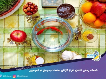 خدمات رسانی ۴۰هزار نفر از کارکنان صنعت آب و برق در ایام نوروز