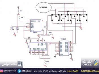 نحوه کنترل چپ گرد راست گرد موتور DC توسط تایمر