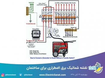 نقشه شماتیک برق اضطراری برای ساختمان