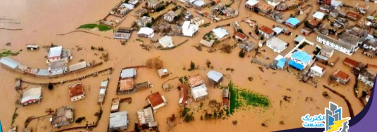 قطعی برق ۱۷۰ روستای لرستان بر اثر وقوع سیلاب شدید